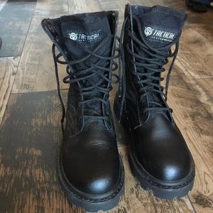Tactical Performance Lace Up Leather Boots